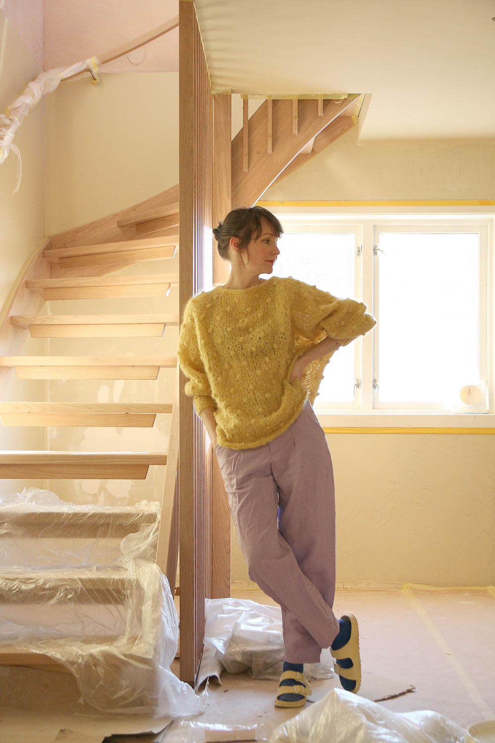 Fuzzy Dot Sweater