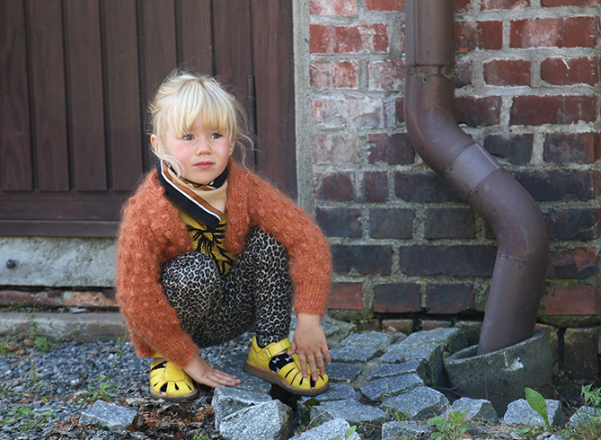 Fuzzy Dot Cardi Mini